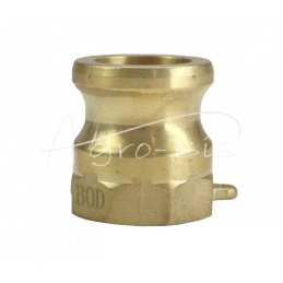 „Camlock“ jungties kištukas, A tipo, žalvaris, 3/4 colio x 19 mm, PZL HYDRAL - ZCMA19H