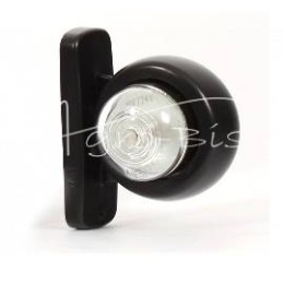 Trumpas priekinis/galinis gabaritinis žibintas W56 LED 12/24V atsparus vandeniui su laidu - 275