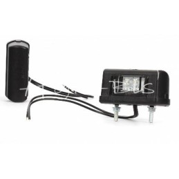 Valstybinio numerio žibintas W52 LED 12/24V atsparus vandeniui su laidu - 244