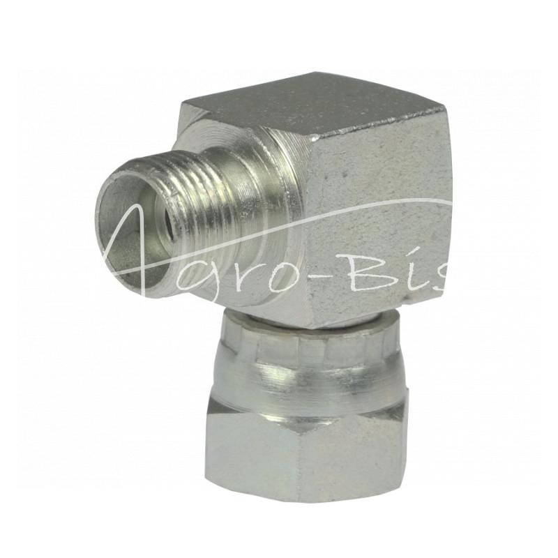 Hidraulinės jungties alkūnė 90 AB M14x1.5 - M12x1 8L/8L - HS338