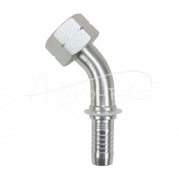 Hidraulinė jungtis DKR 45° DN16 3/4" HYDRAL - DKR45DN16G3/4SH