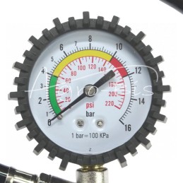 Pripūtimo pistoletas su PP slėgio matuokliu - 2059016H