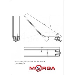Fella 3338-160111Z vartytuvo pirštas, dažytas milteliniu būdu MORGA - 3338160111ZM
