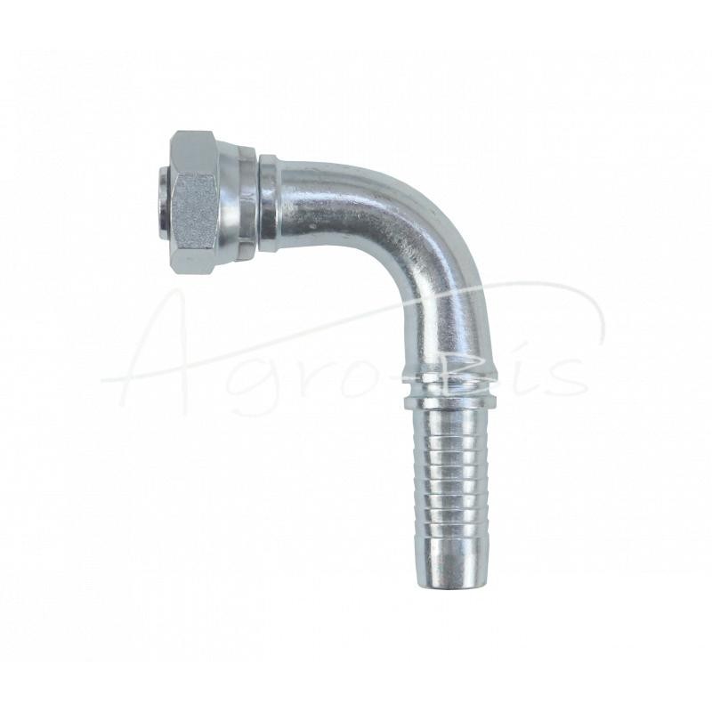 Metrinis kampinis užspaudžiamas antgalis, vidinis sriegis DKOL 90° DN20 18L M26X1.5 HYDRAL - DKOL90DN20M26X1,5SH