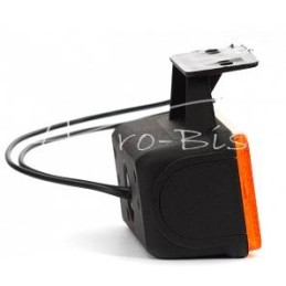 Šoninis gabaritinis žibintas W17D 12/24V oranžinis, atsparus vandeniui, IP68, LED su atšvaitu - 101KZ