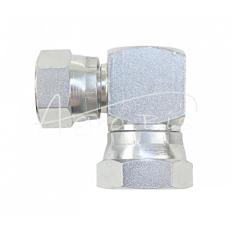 Hidraulinė jungtis - alkūnė 90 AA M22x1.5 - M18x1.5 15L/12L - HS603