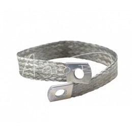 Įžeminimo vielos tinklas FI-8mm ilgio 317mm pynimas universalus alavuotas CuZn ELMOT - PM3178PEL