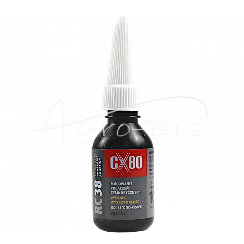 Anaerobiniai klijai 10 ml žali guolių, sriegių, žiedų tvirtinimui RC38 CX-80 - CX037