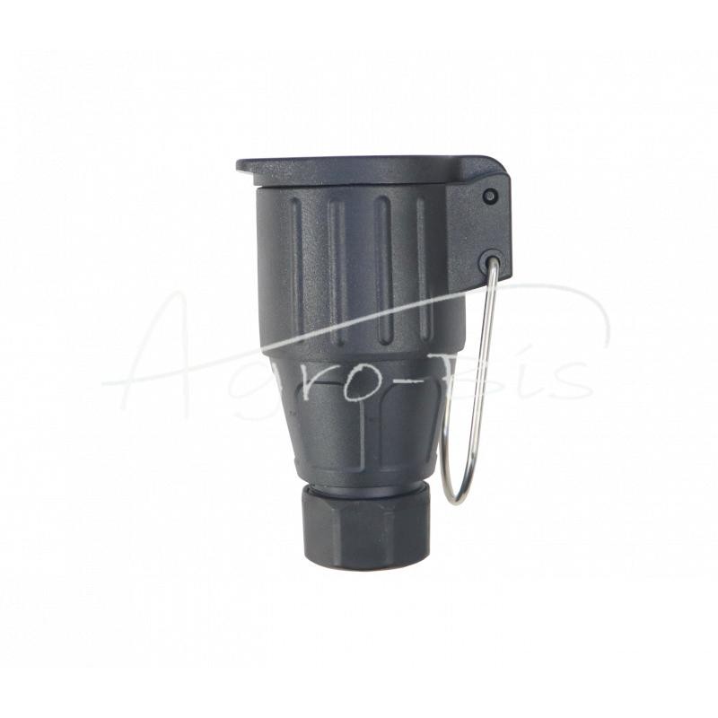 Pakabinamas lizdas 13 kontaktų 12/24V nikeliuoti kištukai Premium ELMOT - GN13EL