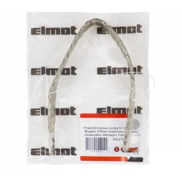 Įžeminimo vielos tinklas FI-10mm ilgio 270mm vario pynimas universalus nikeliuotas aukščiausios kokybės ELMOT - PM270PEL