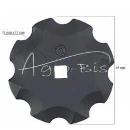 Tiekimo vagono peilis 95x5 mm Seko, DeLaval, Frasto, Walker MORGA - 244790541M