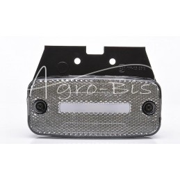 Priekinis gabaritinis žibintas W157 12V/24V atsparus vandeniui IP68 LED baltas neoninis su laidu - 1136