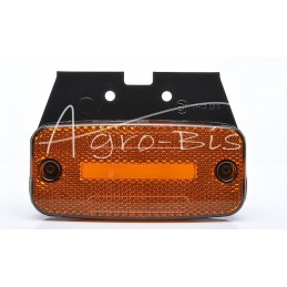 Šoninis gabaritinis žibintas W157 12V/24V atsparus vandeniui IP68 LED oranžinis neoninis su laidu - 1134