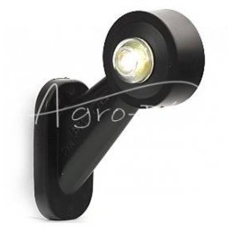 Priekinis/galinis kampinis gabaritinis žibintas W21.7 12/24V baltas - raudonas LED 12V/24V atsparus vandeniui IP66/68 kairysis -