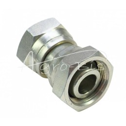 Hidraulinė jungtis - tiesi, moteriška AA jungtis, M26x1.5 - M26x1.5 18L/18L gofruoti seno tipo kūgiai be O žiedo - HS189