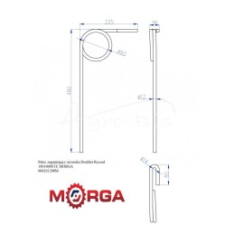 „Doublet Record 1801000STE MORGA“ sėjamosios noragas - 004261200M