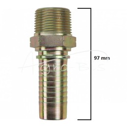 Hidraulinė jungtis - AGN DN25 galas, NPTF 1" išorinis sriegis - 6077.2500