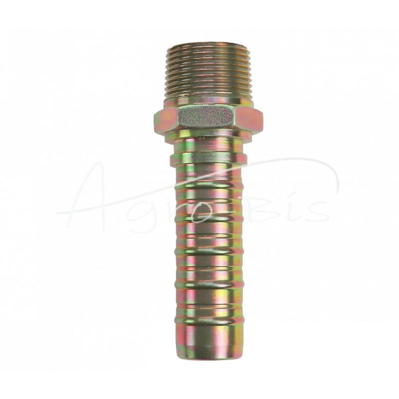 Hidraulinė jungtis - AGN DN25 galas, NPTF 1 colio išorinis sriegis, 60 laipsnių kūgis - 6177.2500