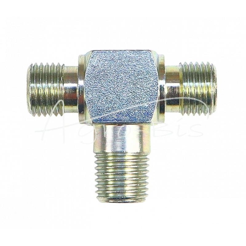 Hidraulinė jungtis – trišakis 1/4" BSP/BSPT/BSP - HS26