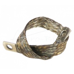 Įžeminimo vielos tinklas FI-8mm ilgio 300mm vario pynimas universalus nikeliuotas aukščiausios kokybės ELMOT - PM300PEL