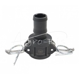 Camlock jungties lizdas, C tipo, polipropilenas, PP, 1 1/4" x 32 mm, PZL HYDRAL - ZCPC32H