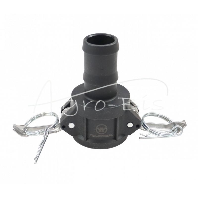 Camlock jungties lizdas, C tipo, polipropilenas, PP, 1 1/4" x 32 mm, PZL HYDRAL - ZCPC32H