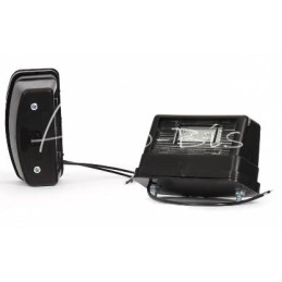 Valstybinio numerio žibintas W54 LED 12/24V atsparus vandeniui su laidu - 246