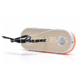 Šoninis gabaritinis žibintas, elipsės formos W198, 12V/24V, LED, 12V/24V, atsparus vandeniui, IP66/68, oranžinis, neoninis - 139