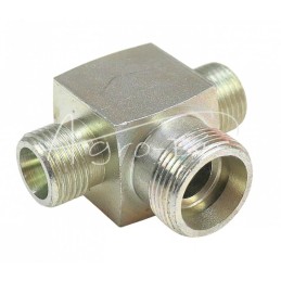 Hidraulinės jungties trišakis M18 - M24 - M18 10S/16S/10S - HS12