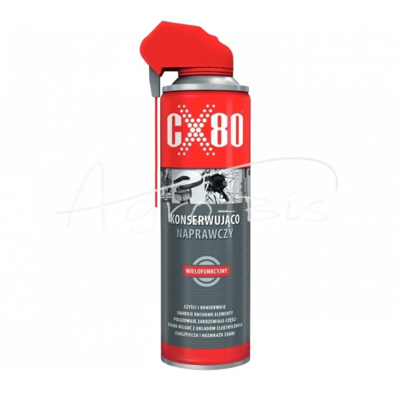 Paruošiamasis, priežiūros ir remonto skystis, 500 ml purškiamas su „Duo-Spray CX-80“ aplikatoriumi - CX80500ml