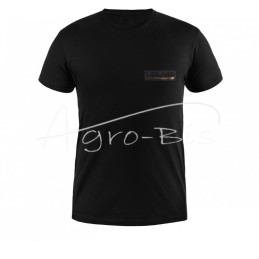 Trumparankoviai marškinėliai, 180 g/m², 100 % medvilnė, juodi LEILAND - KC180XXLL