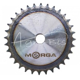 Grūdinto grandinės žvaigruočio su flanšu, stebule 06B-1 Z-32 išorinis skersmuo 100,9 mm MORGA - S06B132M