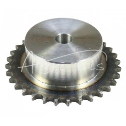 Grūdinto grandinės žvaigruočio su flanšu, stebule 06B-1 Z-32 išorinis skersmuo 100,9 mm MORGA - S06B132M