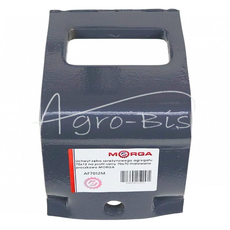 Spyruoklinis dantų laikiklis 70x12 blokui, skirtas 70x70 rėmo profiliui, dažytas milteliniu būdu MORGA - AF7012M