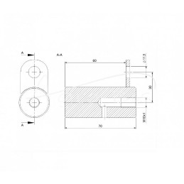 Rėmo kaištis Z-609 Rolmus elevatoriaus ekskavatoriui - 560900016