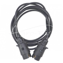 Priekabos prijungimo kabelis 7x0,75 3m, du kištukai - 7x0,75x3
