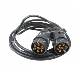 Priekabos prijungimo kabelis 7x0,75 3m, du kištukai - 7x0,75x3
