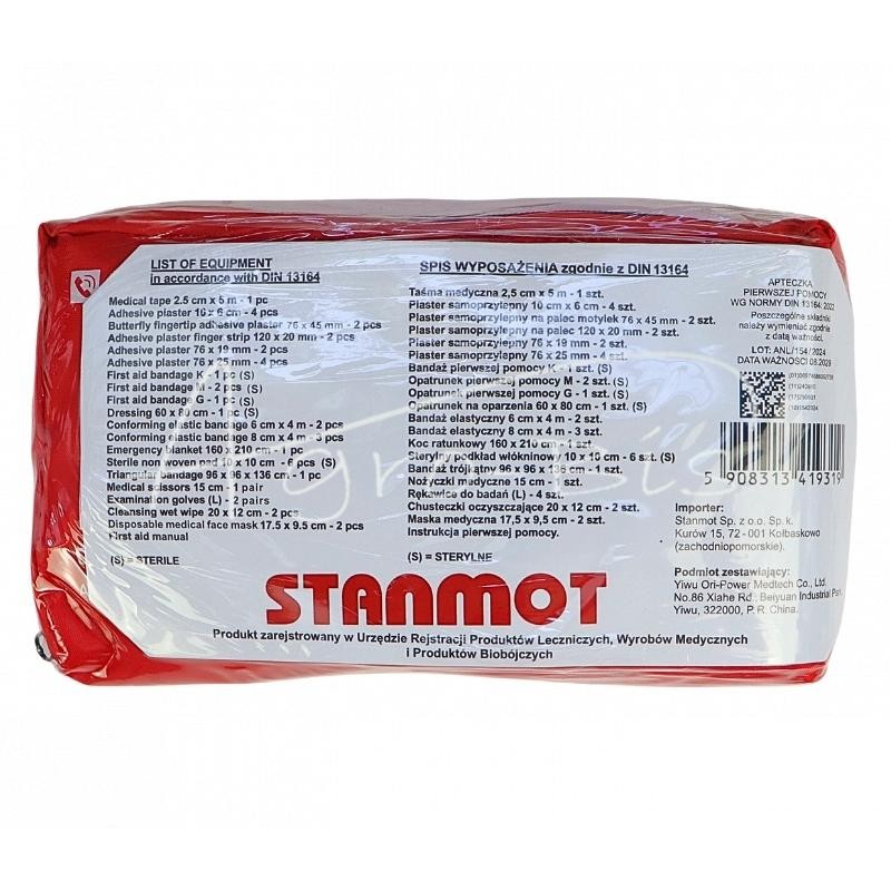Automobilio pirmosios pagalbos vaistinėlė pagaminta iš DIN13164 medžiagos - ASM