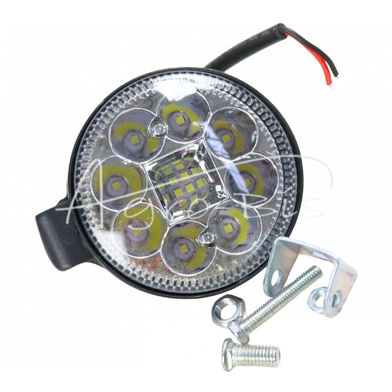 LED darbinis žibintas apvalus FI-83mm 12 LED universalus fokusuotas šviestuvas - LL12L110MM