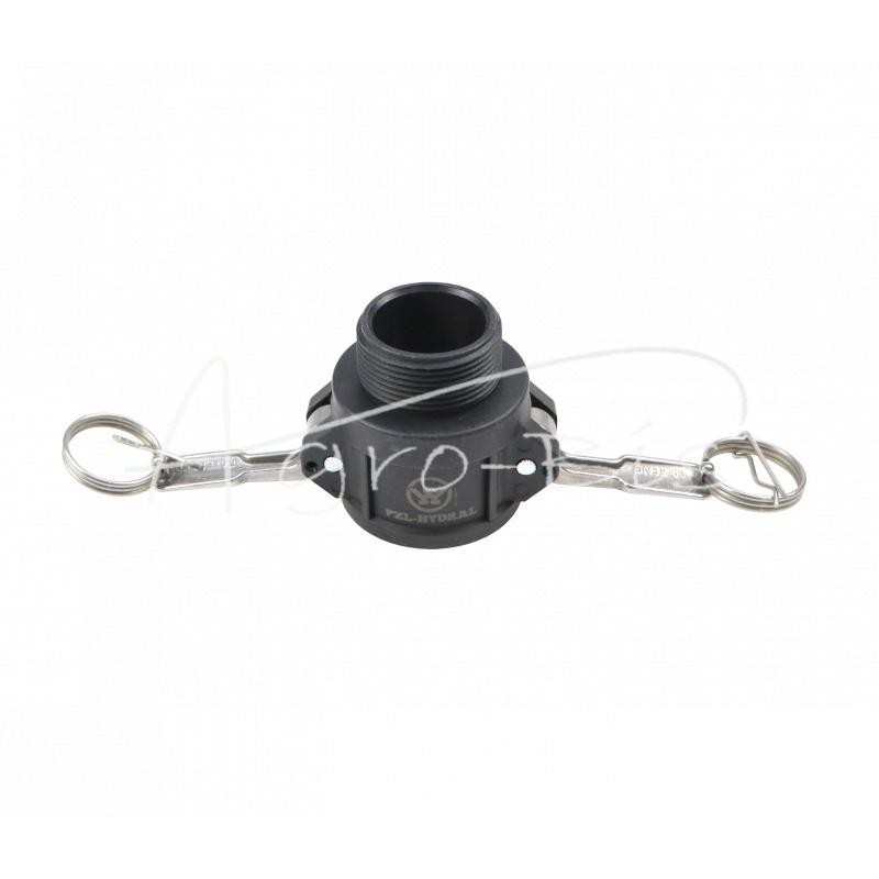Camlock jungties lizdas, B tipo, polipropilenas, PP, 1 1/2" x 38 mm, PZL HYDRAL - ZCPB38H