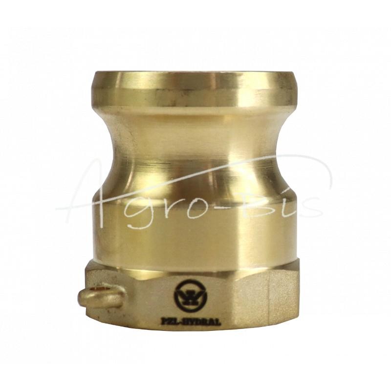 „Camlock“ jungties kištukas, A tipo, žalvaris, 1" x 25 mm, PZL HYDRAL - ZCMA25H