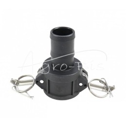 Camlock jungties lizdas, C tipo, polipropilenas, PP, 1 1/2" x 38 mm, PZL HYDRAL - ZCPC38H