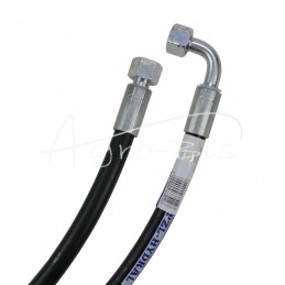 Hidraulinė žarna 180 barų sriegis M18x1.5 tiesi - alkūnė L-800mm DN10-1SN 18MPa PZL HYDRAL - AK-10-800/1SNH