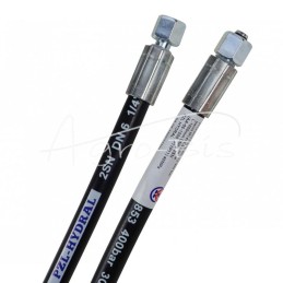Hidraulinė žarna 400 bar sriegis M14x1,5 tiesi L-1000mm DN06-2SN 40MPa PZL HYDRAL - AA-06-1000/2SNH