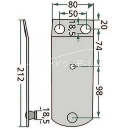 FELLA žoliapjovės peilių laikiklis - 9.525121879