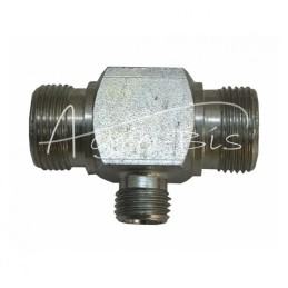 Hidraulinės jungties trišakis M22x1.5 - M14x1.5 - M22x1.5 15L/8L/15L - HS4