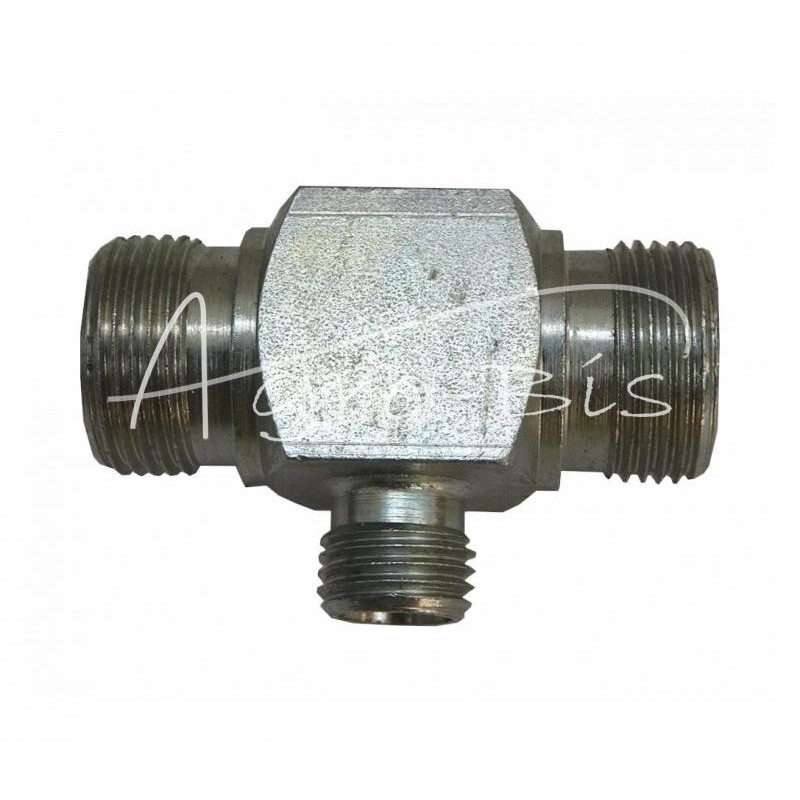 Hidraulinės jungties trišakis M22x1.5 - M14x1.5 - M22x1.5 15L/8L/15L - HS4