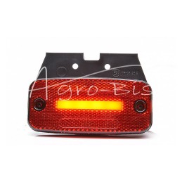 Šoninis gabaritinis žibintas W157 12V/24V atsparus vandeniui IP68 LED raudonas neoninis su laidu - 1135