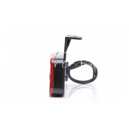 Šoninis gabaritinis žibintas W157 12V/24V atsparus vandeniui IP68 LED raudonas neoninis su laidu - 1135