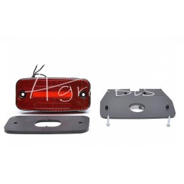 Šoninis gabaritinis žibintas W157 12V/24V atsparus vandeniui IP68 LED raudonas neoninis su laidu - 1135